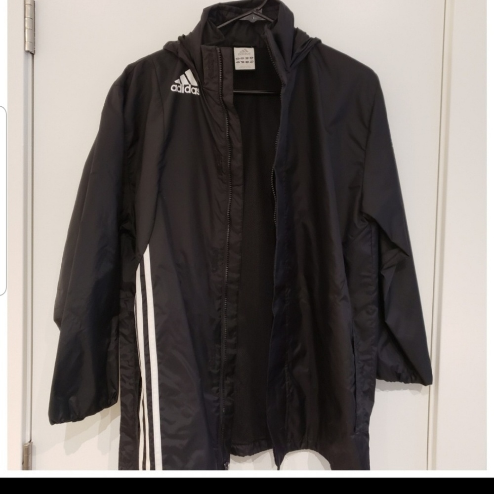 ADIDAS Windbreaker Black/White Large Unisex